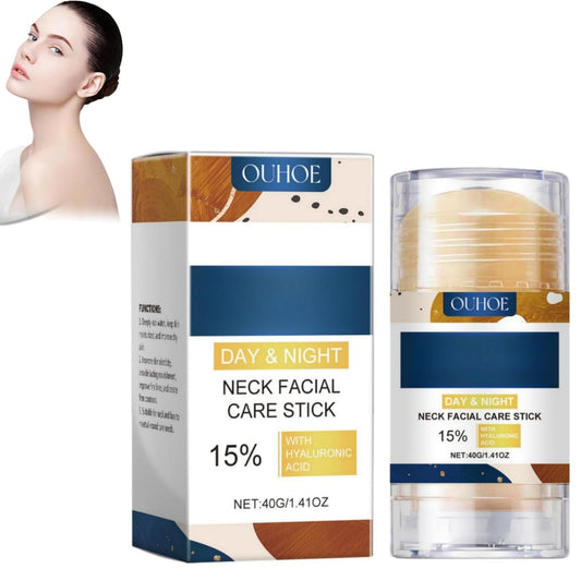 Haiyox Face And Neck Cream Stick,Neck Cream,Neck Firming Cream With 15% Hyaluronic Acid,Tighten And Lift Neck Cream,Day & Night Neck Facial Care Stick,Anti Wrinkle Face Cream For Mature Skin,Fade Neck Lines