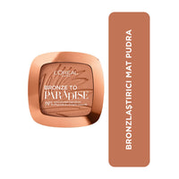 L'Oreal Paris L’Oreal Paris Bronzer, Matte Bronzing Pressed Powder, Shimmer Free, 91% Natural Origin, Buildable Shimmer-Free Formula for a Natural Tan, Shade: Medium 02