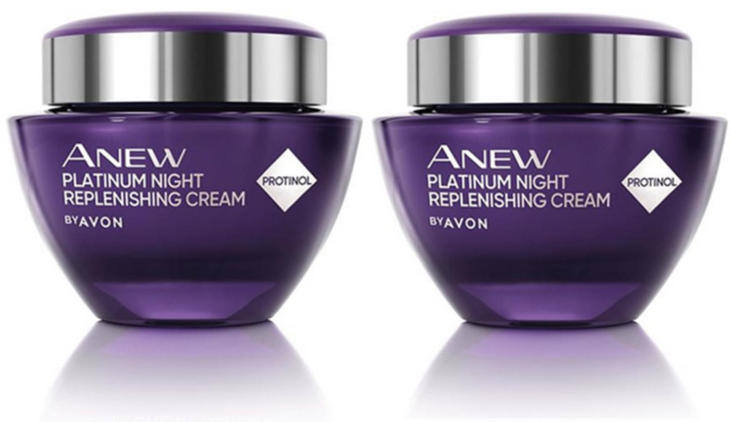Pack of 2 Anew Platinum Night Replenishing Cream with Protinol - 50ml