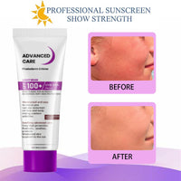 Spf 100+ Sunscreen, Sun Cream For Face & Body, High-Factor Sunblock Waterproof For Women & Girls, Non-Greasy & Lightweight Formula With Soothing Care, Repairs Sun Damage