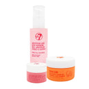 W7 Peachy Clean Makeup Removal, Aftercare & Cleansing Set - Remove Makeup, Moisturise & Soothe Skin and Lips - Including Sweet Dreams Overnight Lip Mask and Watermelon Wave Hydro-Glow Moisturiser