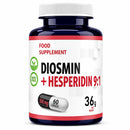 Hepatica Diosmin & Hesperidin 500mg | Diosmin 450mg & Hesperidin 50mg | Bioflavonoid Complex | 60 Vegan Capsules | 2-Month Supply | 3rd Party Lab Tested
