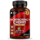 Montmorency Cherry 4000mg - 180 Tablets High Strength Concentrate - Natural Tart Cherry Vegan Supplements (not Capsules or Powder) - Non-GMO, 3 Months Supply - (2 per serving) Made in The UK