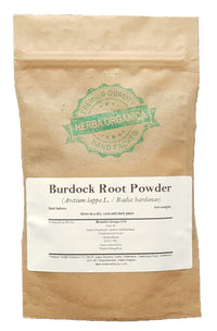 Herba Organica - Burdock Root Powder - Arctium lappa L - Loose Powder (50g)
