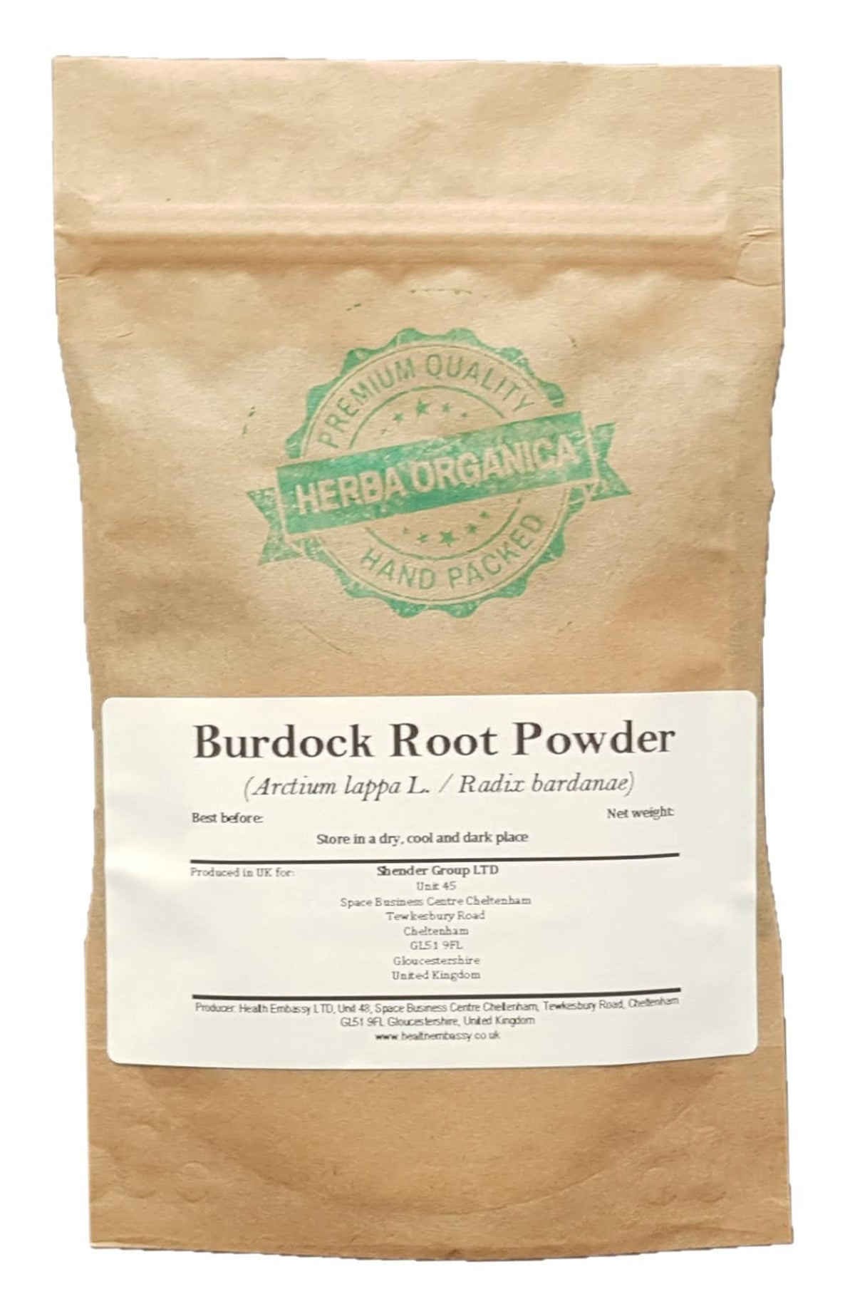 Herba Organica - Burdock Root Powder - Arctium lappa L - Loose Powder (100g)