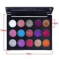 Mysense 30 Colors Glitter Eyeshadow Palette,Party Diamond Pressed Pighmented Mineral Ultra Makeup Shimmer Sequined Palette,Long Lasting Waterproof Eye Shadow Power (2 pcs)