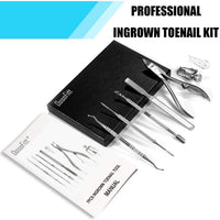 oosofitt Toenail Clippers Set 7Pcs, Staineless Steel Ingrown Toenail Tool Kit, Professional Toe Nail Nippers Set for Ingrown & Thick Nail, Surgery Grade Manicure Pedicure Tool By OosoFitt