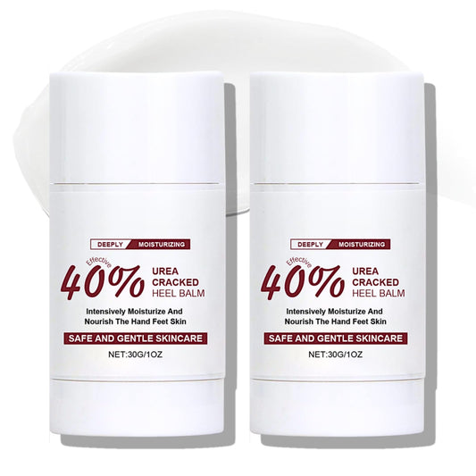 Lumiter 40% Urea Cracked Heel Balm, Deeply Moisturising Hand and Foot Cream Stick, 30g, 2-Pack