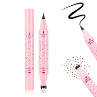 Prreal Eyeliner Freckle Pen,2 in 1 Freckle Stamp and Liquid Eyeliner,03