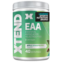 Scivation XTEND EAA Amino Acids Powder|Apple and Raspberry|40 Servings for Hydration and Fitness Performance|9 Essential Amino Acids + Added Electrolytes Recovery Powder to Hydrate, Repair, Recover