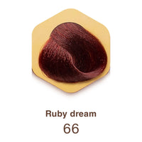 COLOR TIME | Permanent Gel Hair Dye Ruby Dream Color 66 | Enriched with Royal Jelly and Vitamin C | Permanent Hair Color | Covers Gray Hair | 100 ML