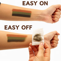Camo Face Paint Stick Set , Waterproof & Sweat-Resistant Body and Eye Camouflage for Hunting, Military Training & Outdoor Survival– 3 Colors (Black/Brown/Green)
