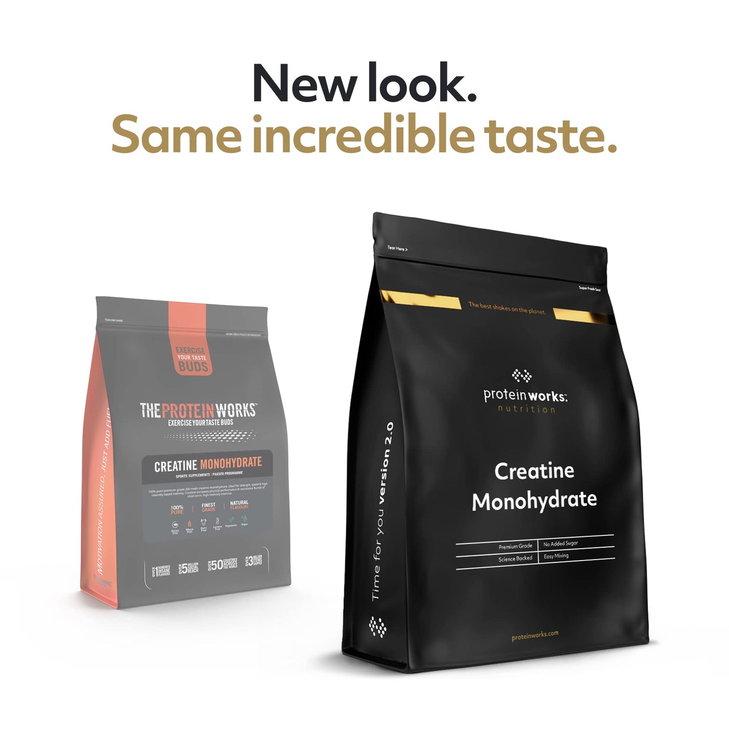 Protein Works - Creatine Monohydrate Powder | 100% Pure & Premium Creatine Supplement | Ultra Fast Absorption | 41 Servings | Orange Burst | 250g