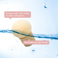 Mylee Dual Ended Sponge Applicator Pen - Portable Dimensions - Buffs Pigments, Glitters and Flakes - Gradient, Ombre Effect, DIY Nail Art Tool - 4 Replacement Heads - Vegan and Cruelty Free