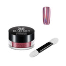 BLUESKY Bluesky Chrome Nail Powder Kit With Applicator Brush Metallic Gel Nail Art Pink 5g