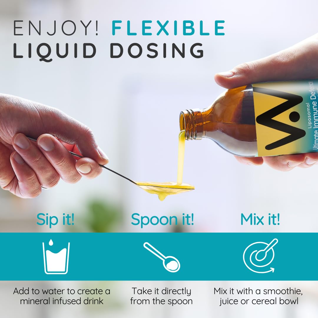 well actually WELL ACTUALLY Advanced Immune Support – Liquid Liposomal Vitamin C 1000 mg, Vitamin D3 2000 IU, Vitamin K2 MK-7 & Zinc – High Strength Immunity Complex – Vegan, Soy Free (25 Servings)