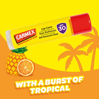 Carmex CARMEX SPF30 Sun Defence Tropical Moisturizing Lip Balm for Soft, Protected Lips Stick (10g)