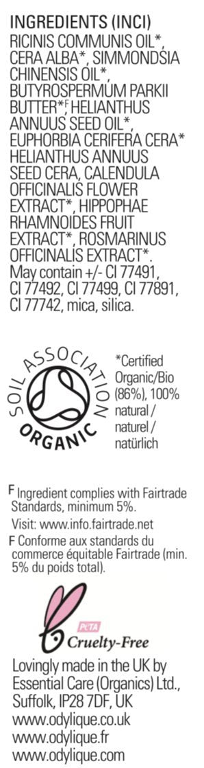 Odylique - Organic Lipstick Dark Red (Fig Fondant) - 100% Natural Ingredients - With Organic Plant Oils – Lipstick For Sensitive Eyes