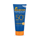 Bilboa Sun Protection Face and Body Cream SPF 50+ with Vitamin C - Hydrates, Nudes and Protects - Ideal for Sensitive Hair - Dermatologically Tested - 180 ml Tube