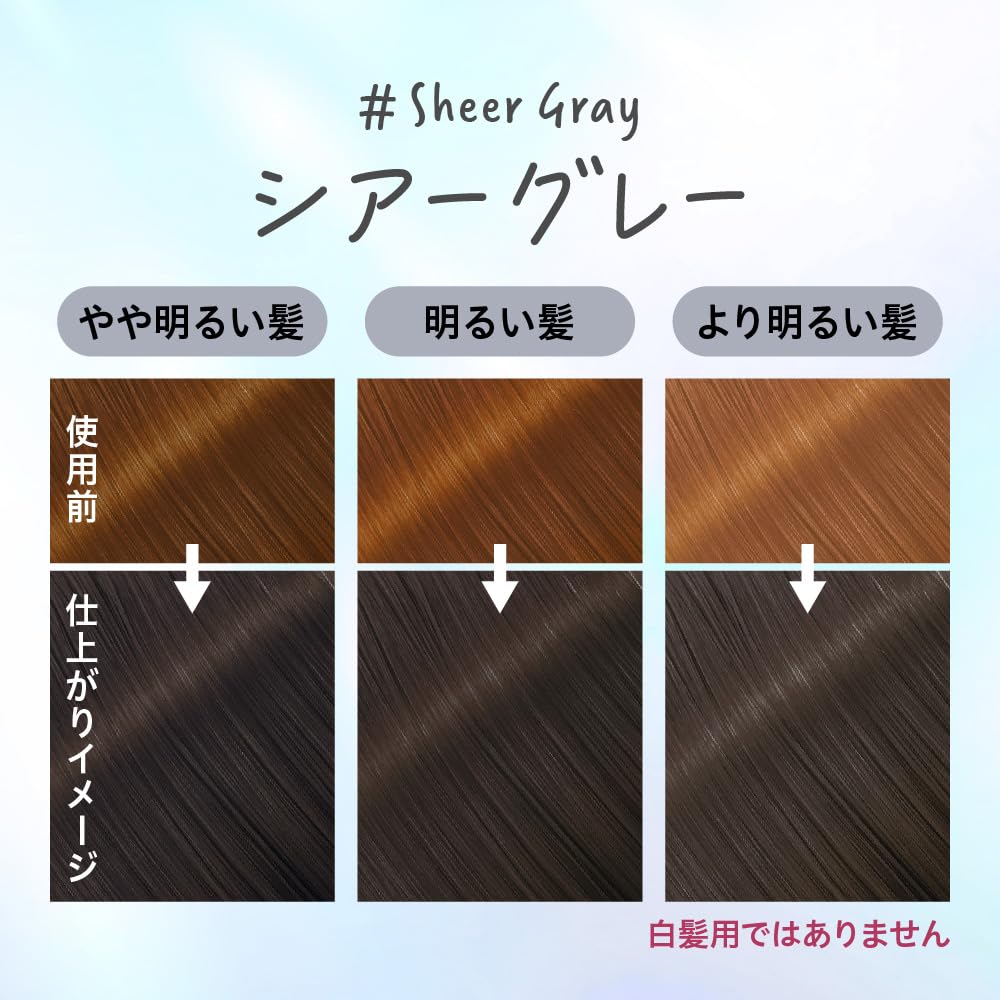 Liese Kao Tint Hair Color Gel Sheer Gray