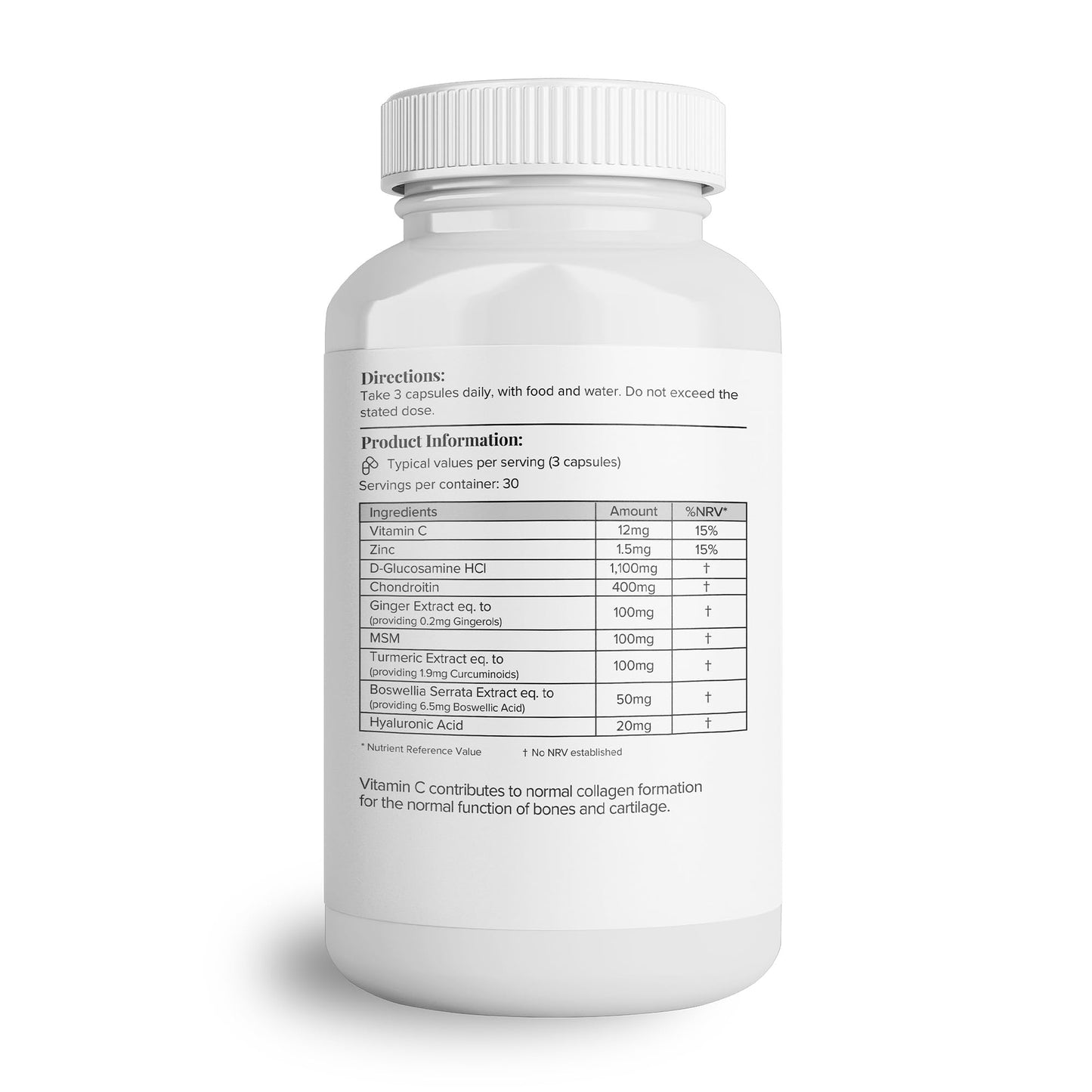 Theonia Glucosamine Complex MSM Turmeric, Vitamin C & Boswellia Extract