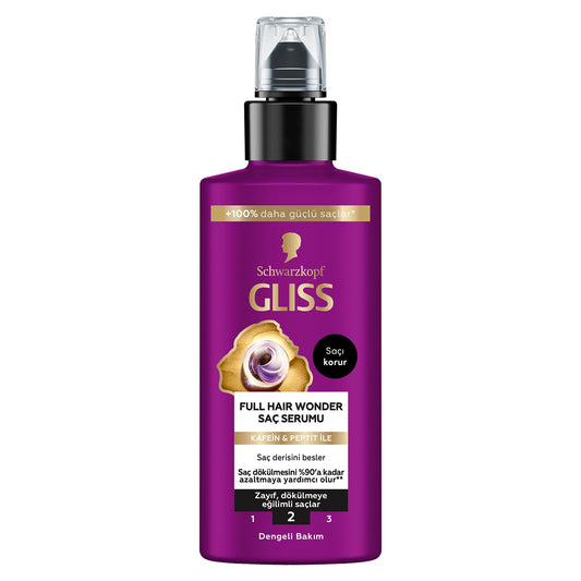 Schwarzkopf Gliss Scalp & Root Activator Serum for Fragile, Weak Hair, Pack of 3, 100 ml