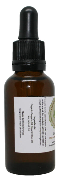 Qualified Naturopath - Professional Practitioner Products Oregano Oil - Oil of Oregano (Min. 80% Carvacrol) - 35ml with Glass Pipette