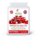 NUVIDA NATURAL HEALTH Krill Oil Capsules 500mg – Omega-3 Supplement with EPA & DHA – 1000mg per Serving – 60 Easy-Swallow Softgels – Sustainably Sourced
