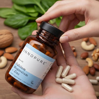 INNOPURE Calcium, Magnesium & Zinc Capsules (No Fillers or Binders) Clean Label Multi Mineral Supplement, Easy to Swallow Capsules (Not Tablets) 120 Capsules, UK Made