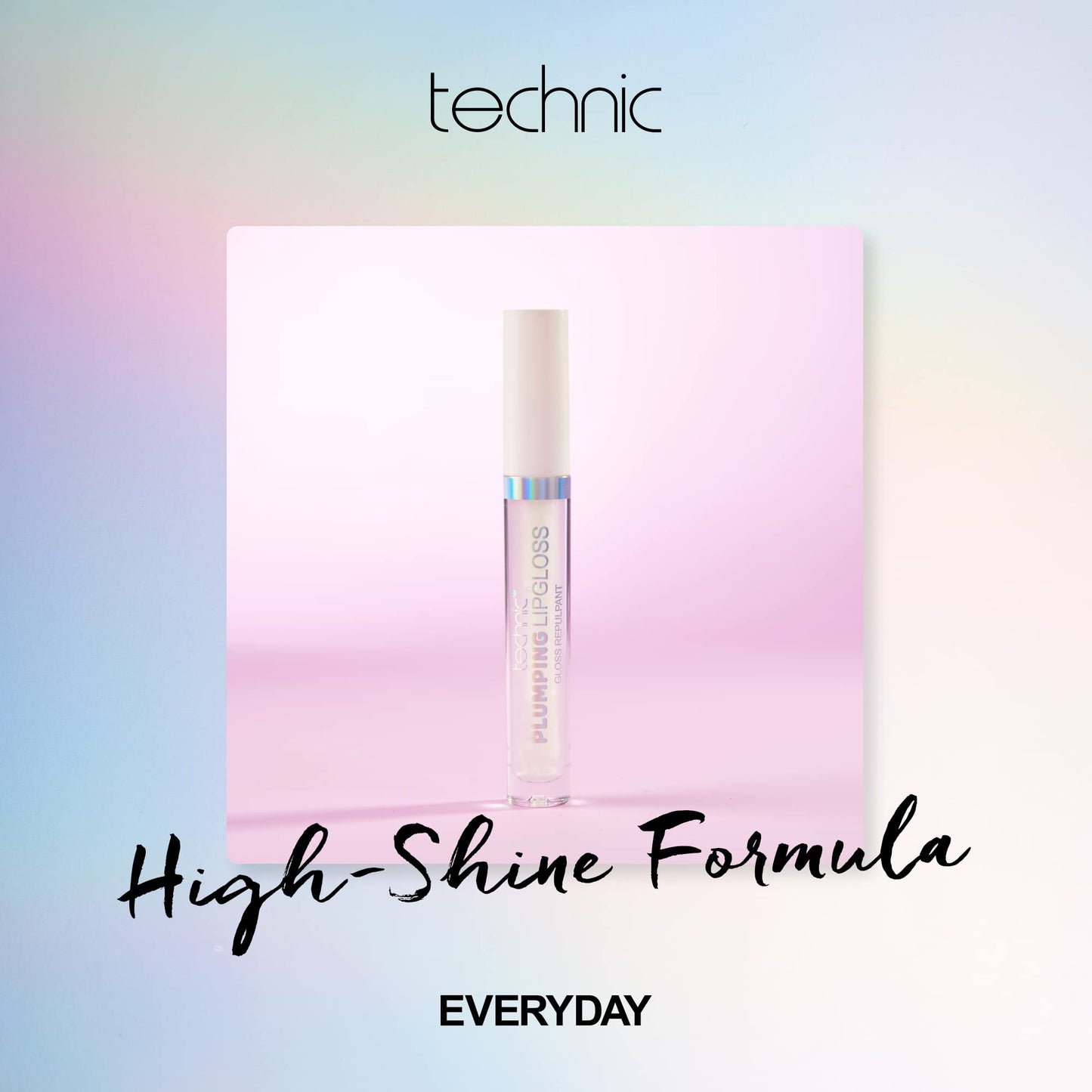 Technic Plumping Lip Gloss - Invigorating, Clear, Volumising Plump Effect For Fuller and Softer Lips - Natural, High-Shine Formula for a Perfect Pout