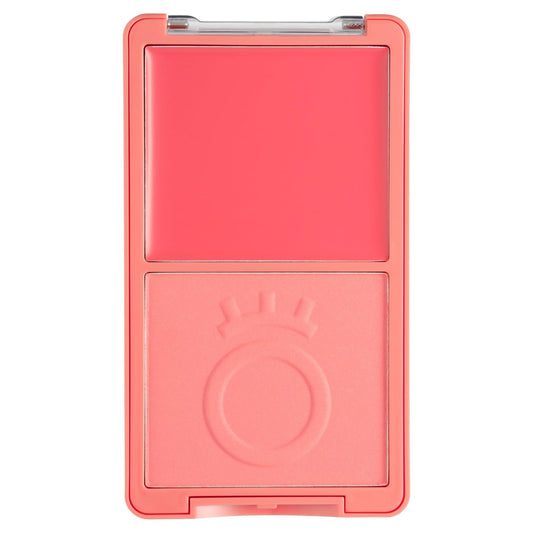 Collection Cosmetics Cream & Powder Blush Duo, Instant Pigment, Lightweight and Buildable, Seeing Double