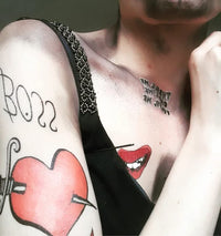 Top Tats The Rocky Horror Show Temporary Tattoos FANCY DRESS Frank N Furter BOSS Halloween Costume Tattoos
