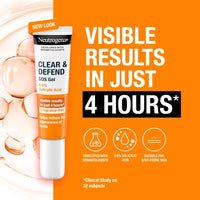 Neutrogena Clear and Defend SOS Gel (15ml), Oil-Free Face Gel for Spot-Prone Skin, with Purifying 0.5% Salicylic Acid to Help Reduce the Appearance of Spots