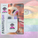 LGBT FACE PAINT Lizzy® Deluxe Rainbow Flag Crayon Brush Face Paint (Asexual)