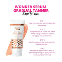 Skinny Tan Tan & Tone Wonder Serum - Streak Free Gradual Fake Tan, Buildable Fake Tan with Youth Boosting Q10 & Vitamin E, Vegan & Cruelty Free Skincare - 200ml