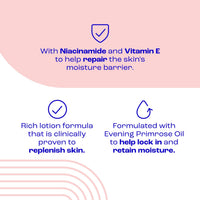 E45 Rich Skin Lotion 400 ml – E45 Moisturising Lotion with Evening Primrose Oil – Lightweight Body Lotion for Dry and Sensitive Skin – Long-Lasting Moisturisation for Soft and Supple Skin