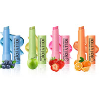 RoseFlower Lip Balm Set, Natural 4 Fruit Flavors Tinted Lip Balm for Lip Care, Lip Repair Tubes, Prevent Cracked & Dry Lip, Create Jelly Toot Lip