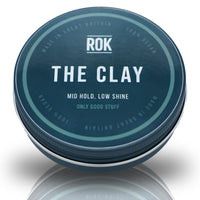 ROK Products Hair Styling Clay – Mild Hold Low Shine Grooming Clay – Vegan Friendly Handmade Matt Hair Clay Men for Texture and Volume – Smooth Caramel Scent – Easy to Apply and Long-Lasting Formula