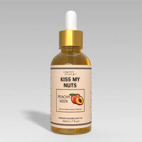 Kiss My Nuts Peachy Keen | Premium Moisturising Oil for Men. Get Smoother, Softer, Sweeter Skin & Prevent Chaffing. Non-Greasy Flavoured Formula for Ultimate Comfort [50ml]