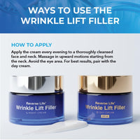 Reverse Life - Day Cream - Face Moisturiser, Anti Ageing Face Cream, Day Face Cream for Mature Skin - Face Cream for Wrinkles with Lifting and Filling Properties - 50ml