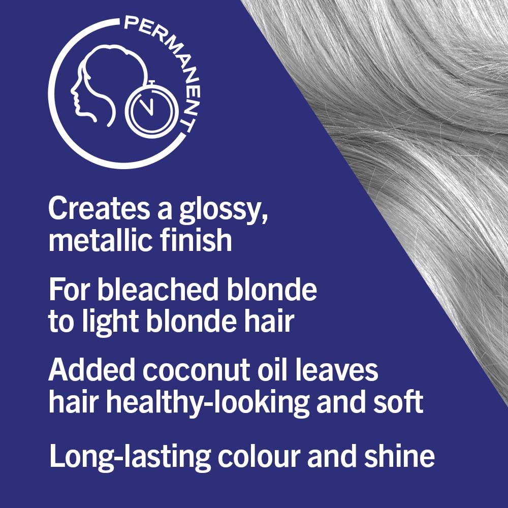 LIVE Schwarzkopf Live Hair Colour Fashion, Metallic Silver, 1 Count (Pack of 1)