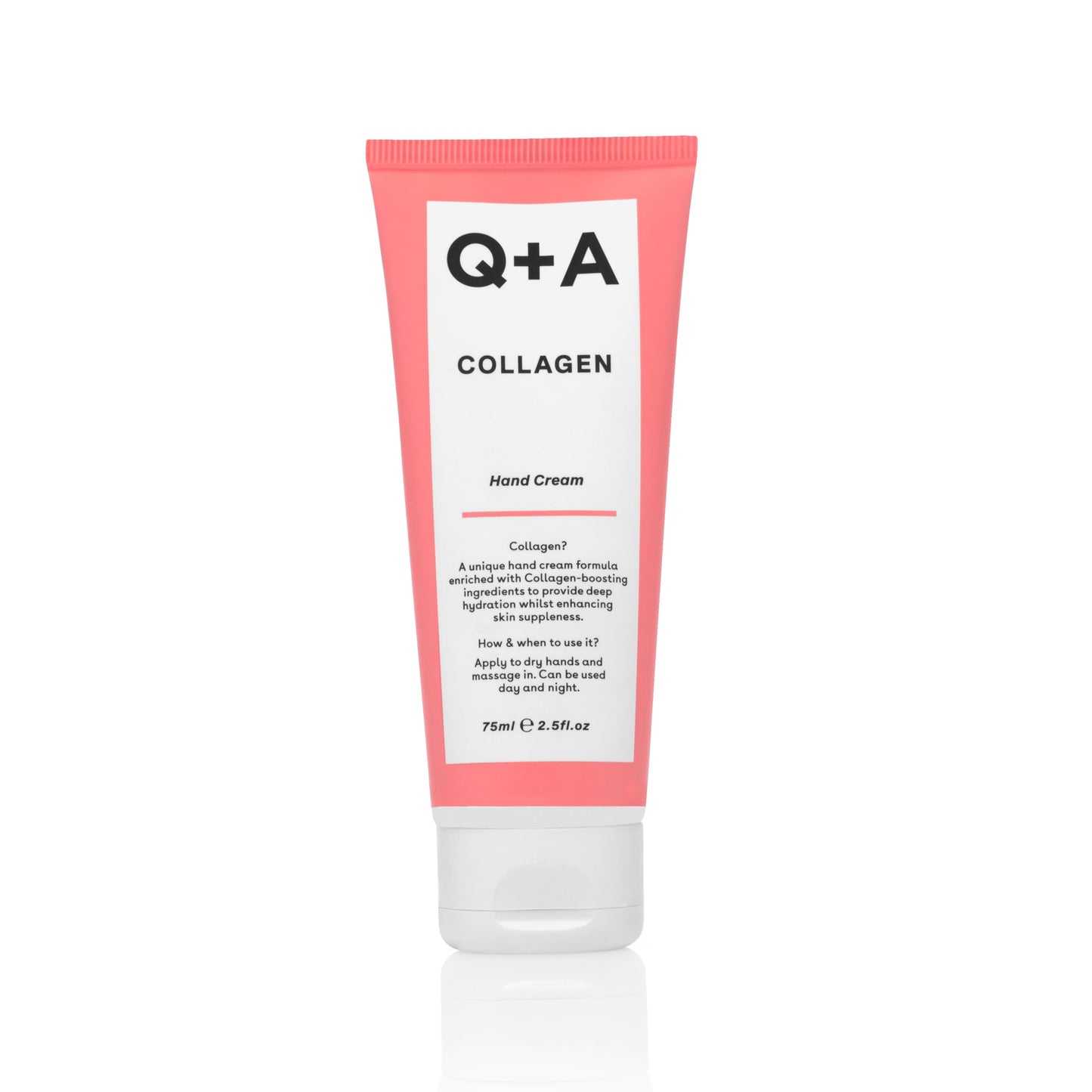 Q+A Collagen Hand Cream 75ml, Anti-Ageing Hand Moisturiser