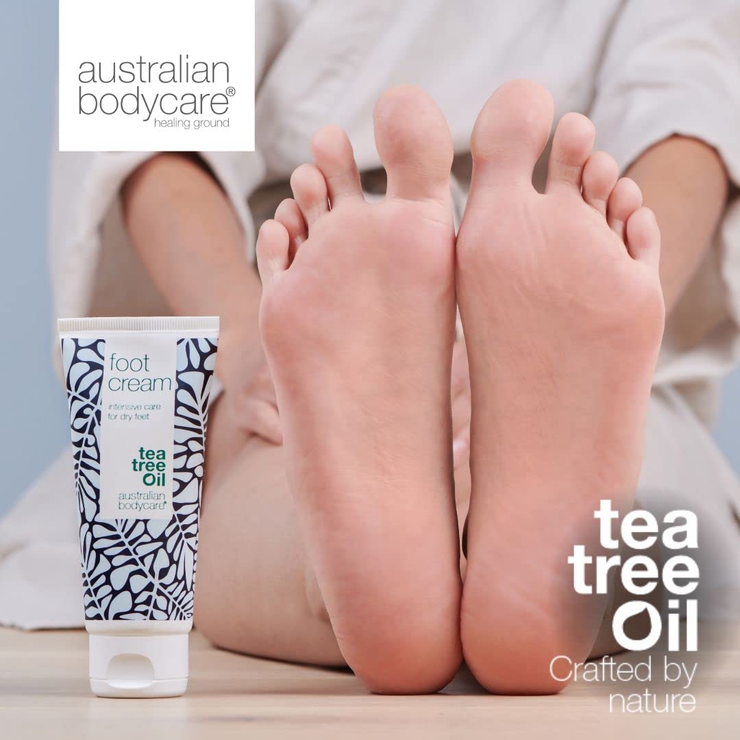 tea tree oil australian bodycare Foot Cream from Australian Bodycare 100ml | Hard Skin Remover for Women & Men | Treatment against Hard, very Dry & Cracked Feet with 10% Urea | Foot Care against Sweaty Feet with Tea Tree Oil