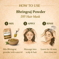 Natures Root Pure Bhringraj Powder 250g - For Healthy Hair Growth | Eclipta Alba Powder | For a Dandruff-Free Scalp