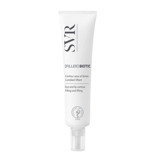 SVR [FILLER] BIOTIC Regenerating Lifting Eye Contour & Lip Cream with Peptides, Hyaluronic Acid, Probiotics and Stabilised Vitamin C, 15ml