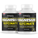 Magnesium Glycinate Supplement, 240 Capsules of Magnesium Bisglycinate, Maximum Absorption,1500mg per serving, Made in The UK-Science Fitness