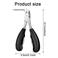 SSKHE Toenail Clippers for Thick Nails Large Wide Jaw Opening Heavy Duty Nail Clippers Large Toenail Scissors for Seniors Mens Women Ultra Sharp Professional Toenail Cutter with Soft Handle