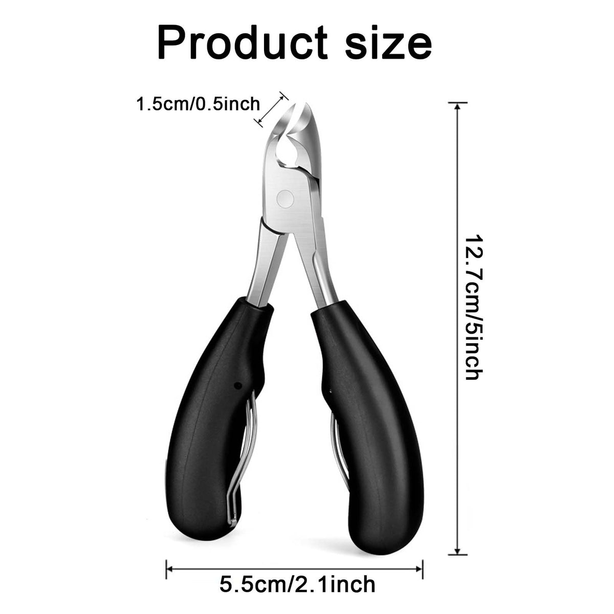 SSKHE Toenail Clippers for Thick Nails Large Wide Jaw Opening Heavy Duty Nail Clippers Large Toenail Scissors for Seniors Mens Women Ultra Sharp Professional Toenail Cutter with Soft Handle