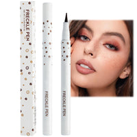 FresFresi Waterproof Freckle Pen for Like-Real Makeup - Fake Freckles & Dots Stamp for Sun-Kissed Look - Long-Lasting Freckle Tattoo Makeup in Coffee Shade
