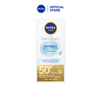 Nivea Sun NIVEA SUN UV Face Invisible Daily Fluid SPF50+ (40ml), Face Sunscreen with Niacinamide, 8H Matte Effect SPF50 Face Moisturiser, Invisible On All Skin Tones